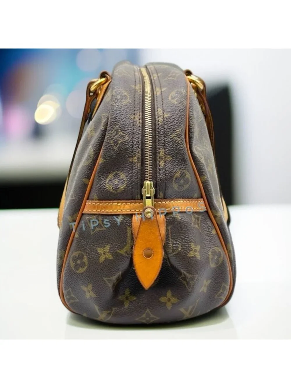 Louis Vuitton Monogram Montorgueil PM Shoulder Bag with LV Shopping Bag
